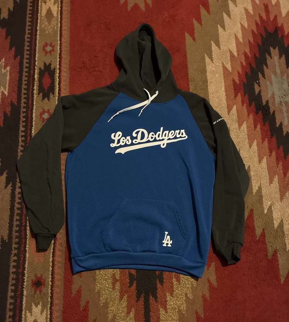 LA Dodgers Bank of America Promotional Colorblock Pullover Hoodie